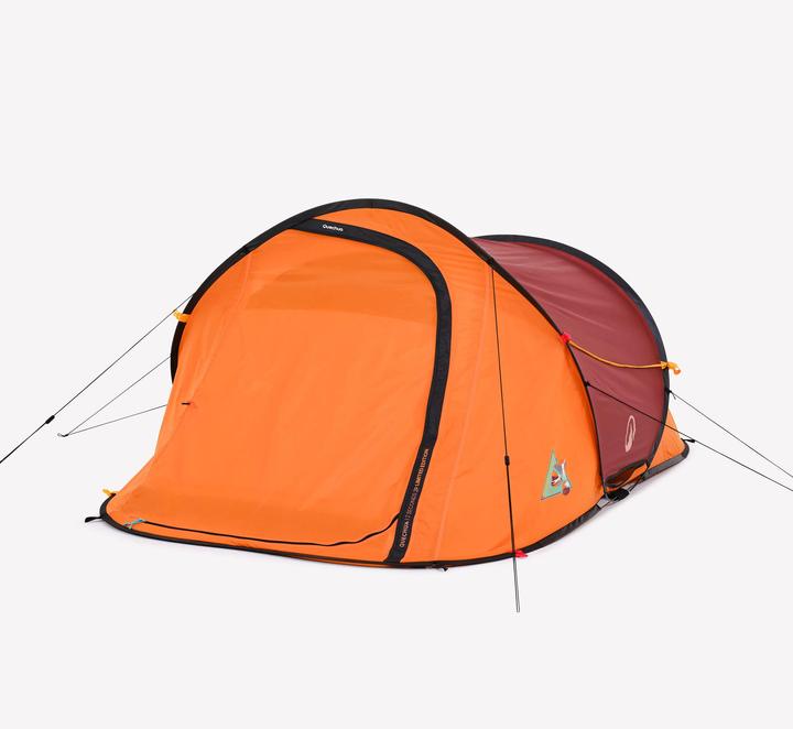 Actual product image Quechua Faltzelt - 2 Seconds für 2 Personen Limited Edition 20 Jahre braun (Pitching tent, 2.90 kg, 2 persons)