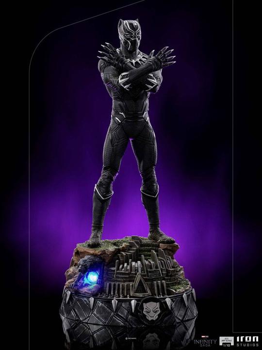 Actual product image Iron Studios MARVEL - Black Panther Deluxe- Statuette 1/10 Art Scale - 25.5cm