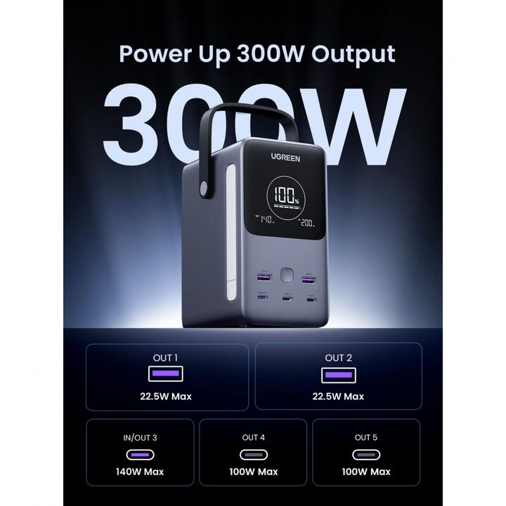 Image du produit Ugreen Nexode (48000 mAh, 300 W, 153 Wh)