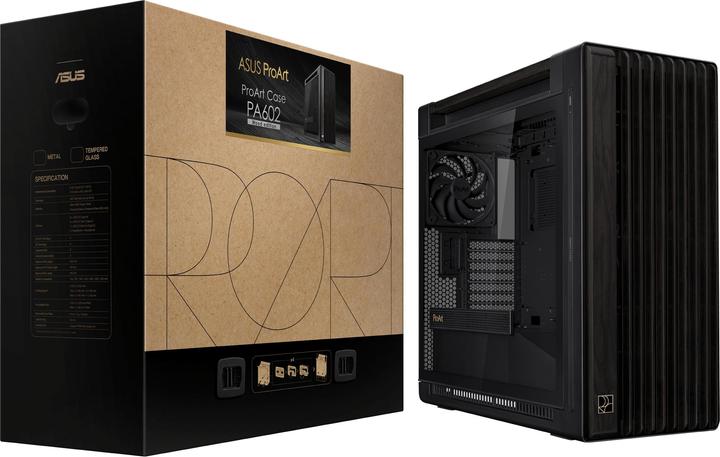 Actual product image ASUS ProArt PA602 Wood Edition (E-ATX, ATX, DTX, mATX, Mini-ITX, Mini-DTX)