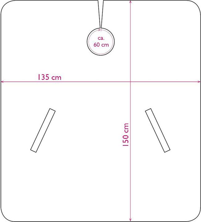 Actual product image Trend-Design T.D. Classic cape navy 135 x 150 cm