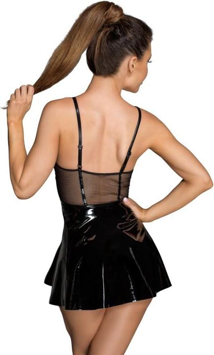 Actual product image Noir Handmade vinyl mini dress (S)