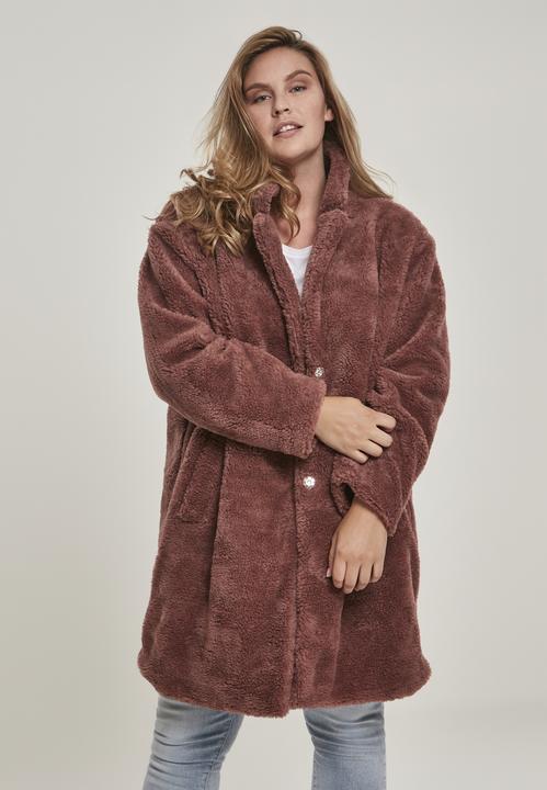 Actual product image Urban Classics Ladies Oversized Sherpa Coat (XS)