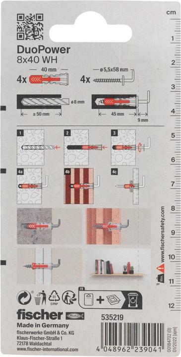 Actual product image Fischer Dowel set DUOPOWER 40 mm 535219 (1 pcs.)