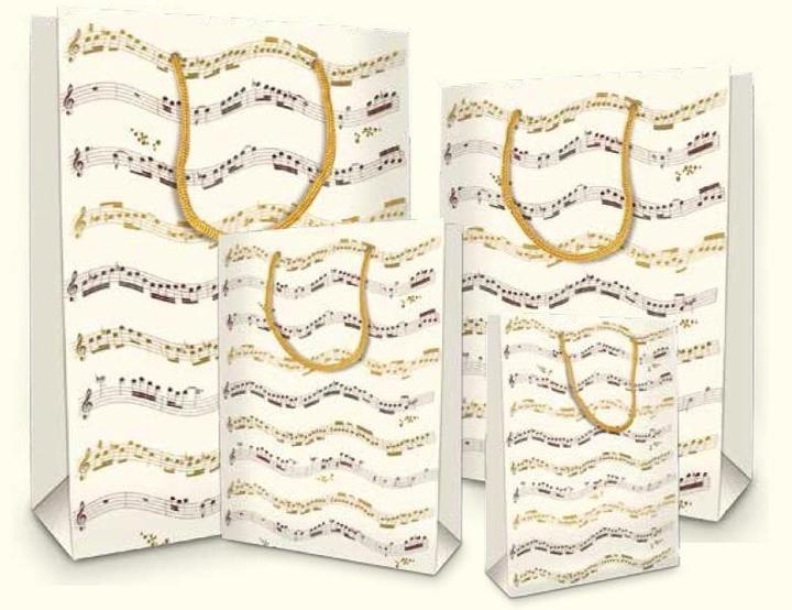 Actual product image Dekorative Tasche BXS502C37B Musica klein (Gift bag)