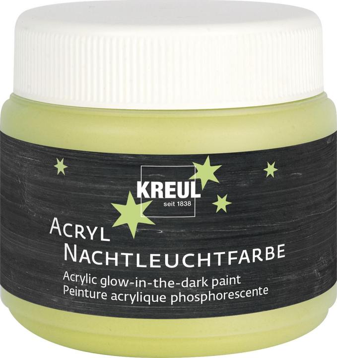 Kreul Nachtleuchtfarbe (Yellow, 150 ml)