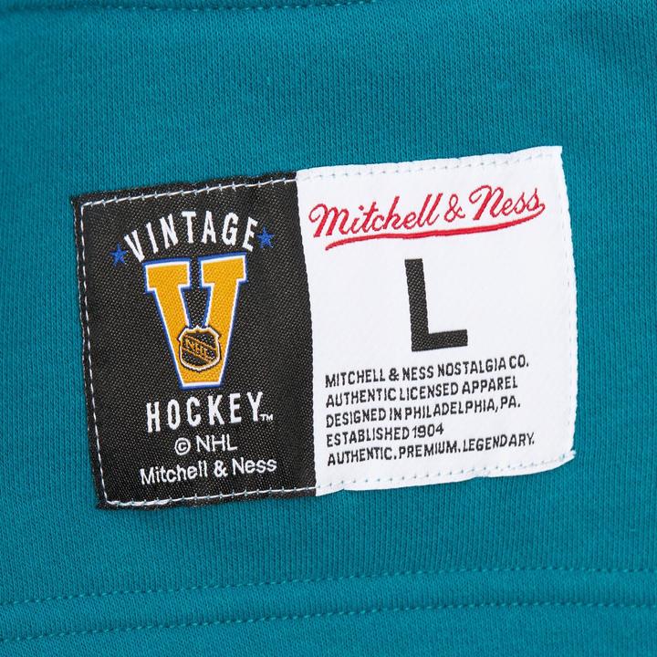 Actual product image Mitchell & Ness M&N San Jose Sharks NHL Lace-Up Heritage Hoody - M (M)