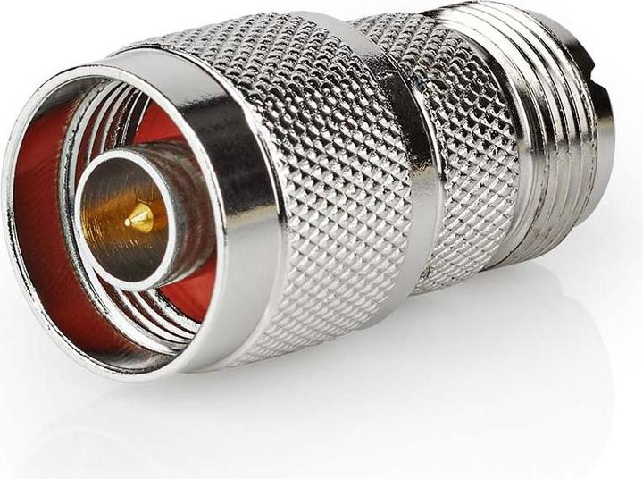 Produktbild Nedis Satelliten- und Antennenadapter N Stecker PL259 Buchse Vernickelt 75 Ohm Gerade Metall Silber (75 dB, Antennenkabel)