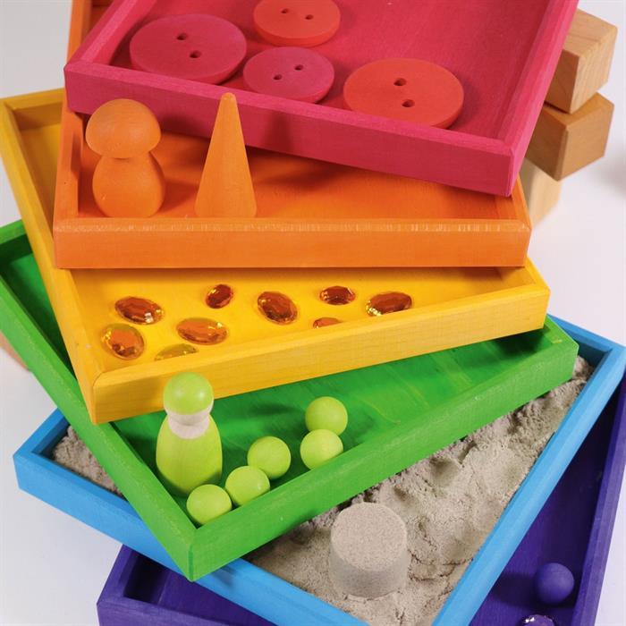 Produktbild Grimm's 10134 Regenbogen Holzrahmenset
