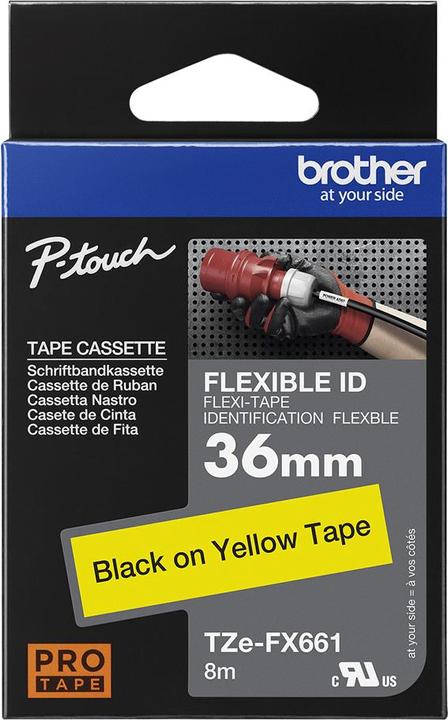 Actual product image Brother P-Touch (4 cm, Yellow)