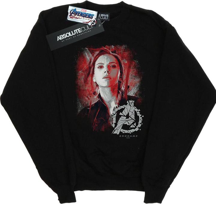 Produktbild Mädchen Avengers Endgame Black Widow gebürstetes Sweatshirt (140, 146)