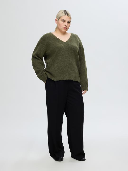 Actual product image Selected Femme V-neck knit jumper (XL)