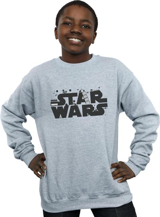 Immagine prodotto Star Wars Minimalist Logo Felpa Ragazzi (152, 158)