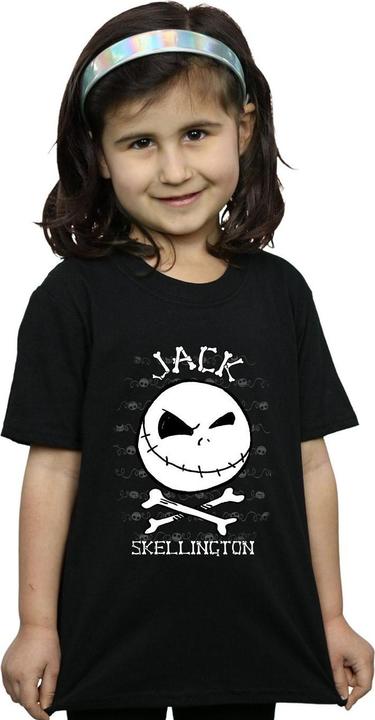 Produktbild Disney Nightmare Before Christmas Jack Face TShirt Mädchen (140, 146)