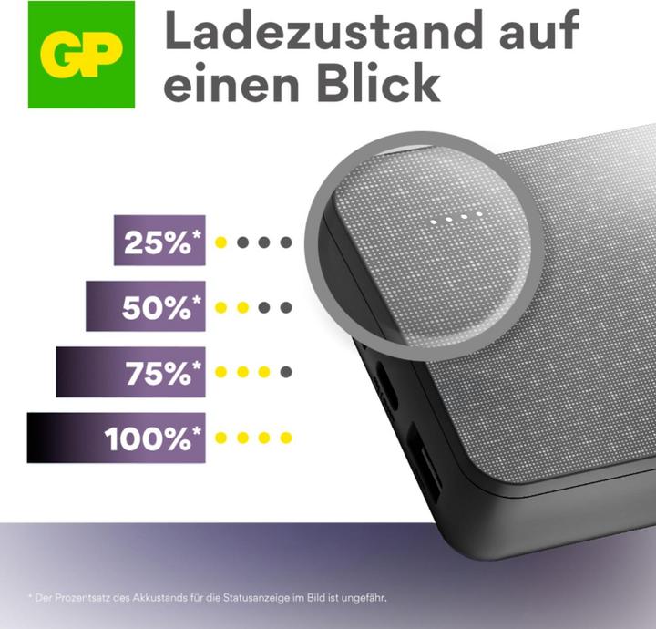 Produktbild GP Batteries GP PowerBank B+ Serie 20000 mAh schwarz (20000 mAh)