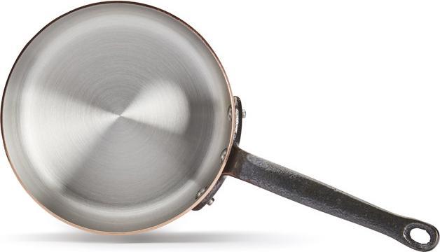 Actual product image de Buyer Inocuivre casserole with cast iron handle (16 cm, Pot, Stainless steel, Copper)