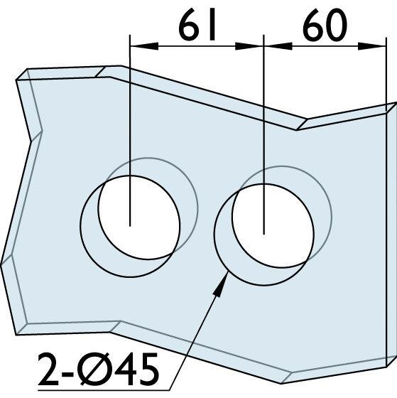 Immagine prodotto Hermat Serratura per porte in vetro 6083 PZ-Genova VA ma PZ DIN L/R (Cilindro profilato)