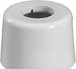 Produktbild Milton Lloyd Primeo Rosette weiss 40mm - Kunststoff-Abflussrohr
