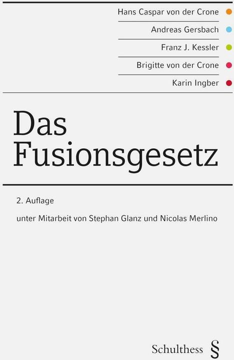 Produktbild Das Fusionsgesetz (Deutsch, Andreas Gersbach, 2017)