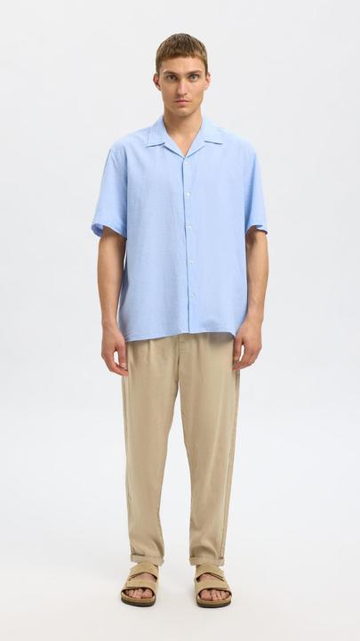 Actual product image Selected Homme Cropped relaxed fit trousers (W31/L32)