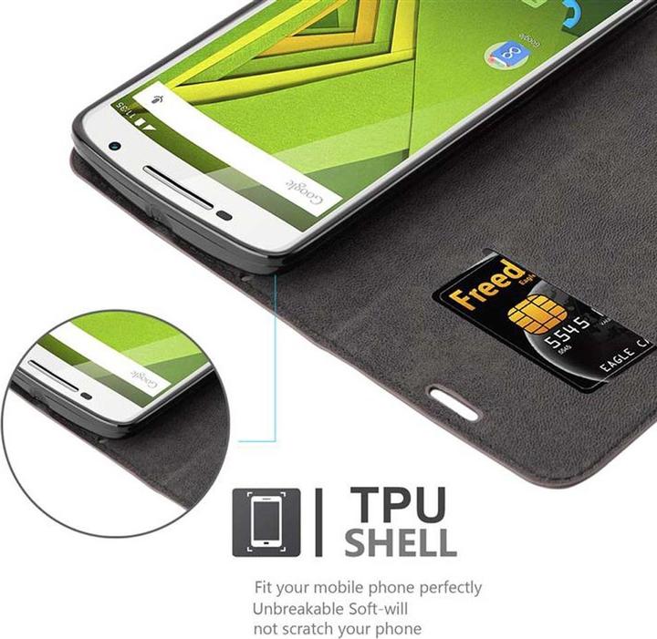 Produktbild Cadorabo Book Invisible Magnet Cover (Motorola Moto X Play)