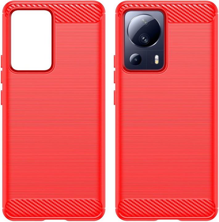 Produktbild König Design Hülle Handy Schutz für Google Motorola Samsung Xiaomi Case Cover Carbon Optik (Xiaomi 13 Lite)