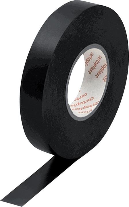 Actual product image Certoplast black insulating tape L10mW15mm 10 pcs. (15 mm)