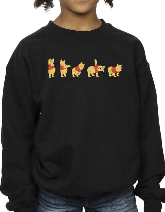 Actual product image Disney Girls Winnie The Pooh Stretching Sweatshirt (104)