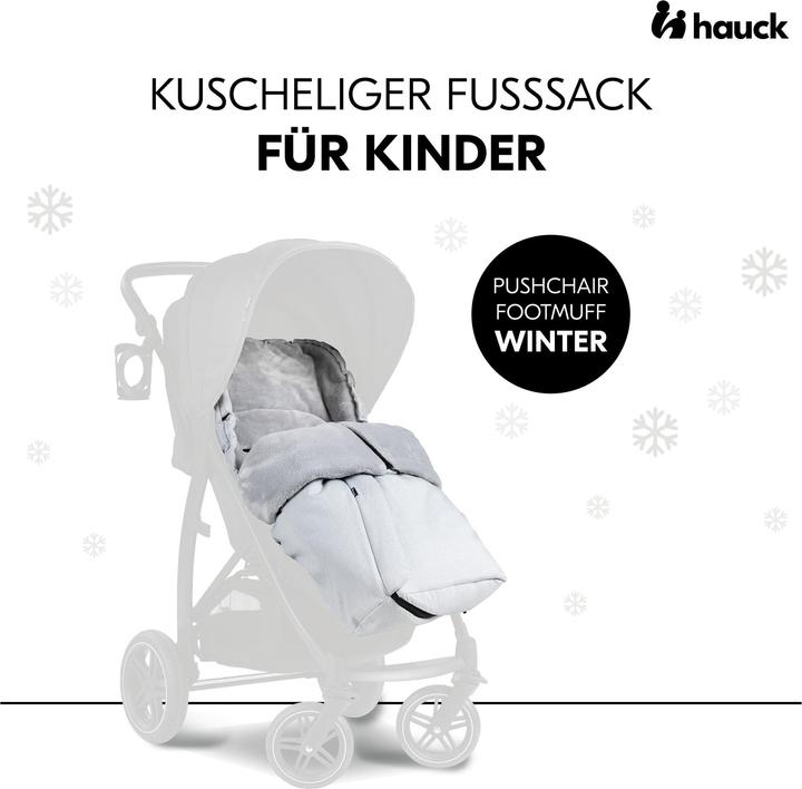 Actual product image Hauck Pushchair Footmuff Winter Grey