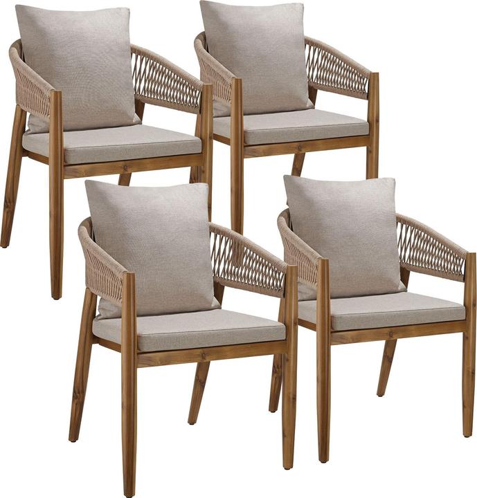 tectake Gartenstuhl Manacor, Ropedesign