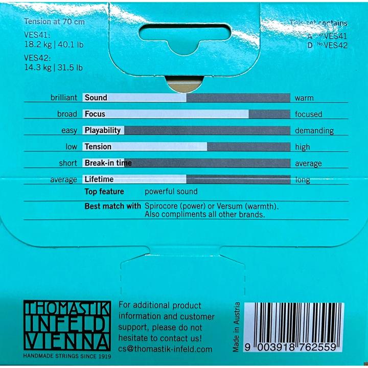 Produktbild Thomastik Versum Solo A+D 4/4 (2 x, Cello)