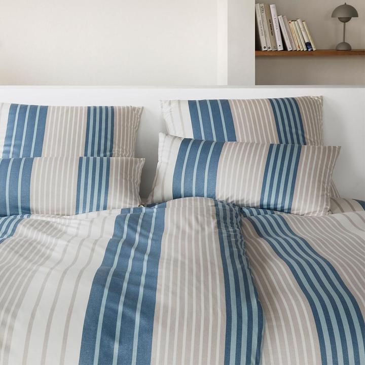 Actual product image Elegante Range dunkelblau (Bedding set, 135x200 cm + 80x80 cm)