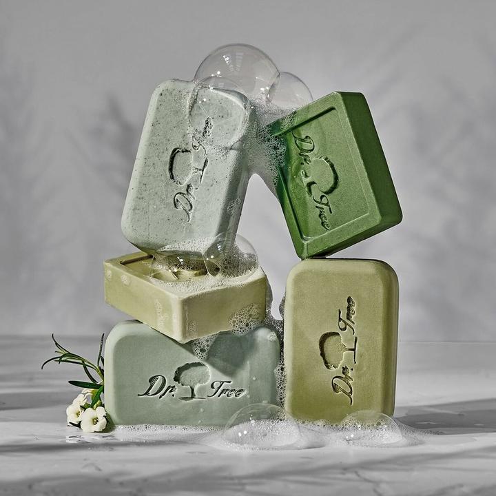 Image du produit Dr. Tree Set Shampooing et après-shampooing solides Bio Frequent Use Exfoliating Scrub Gel douche solide (Shampoing solide)