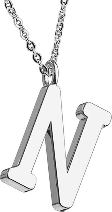 Produktbild Star Piercing Kette silber Anhänger Buchstabe N (ohne Messing, Chirurgenstahl 316L)