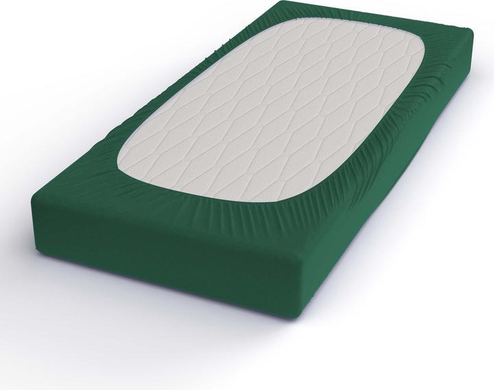 Image du produit Lotus Bettwaren Drap-housse en satin uni (160 x 200 cm)