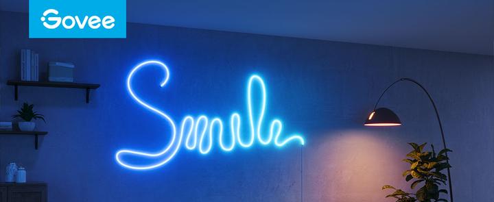 Actual product image Govee 5M Neon Preinstalled Strip Light in crisp white (Multicoloured, 500 cm, Indoor)