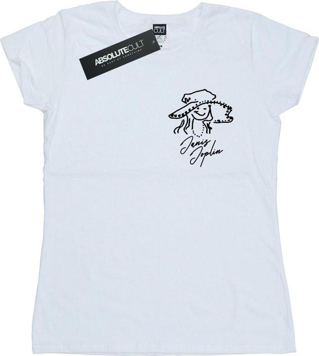Immagine prodotto Janis Joplin Outline Sketched Maglietta Donna (S)