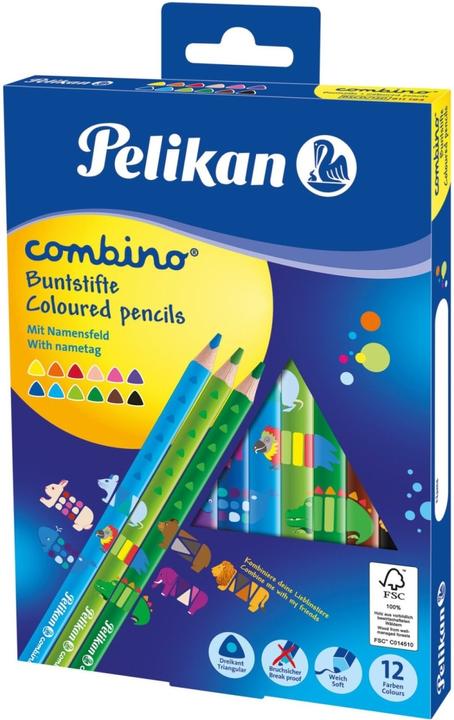 Actual product image Pelikan COMBINO - Colored pencils (Multicolor, 12 x)