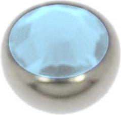 Produktbild Bijouteria 1.2mm Titan Piercingteil (Swarovski Kristall, Titan)