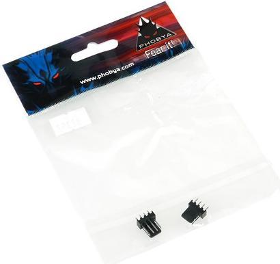 Produktbild Phobya Fan Power Connector 4Pin PWM Stecker, 2 Stück
