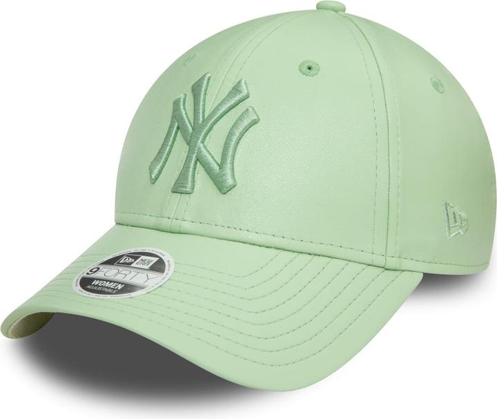 New Era 9Forty Damen Cap - KUNSTLEDER New York Yankees grün