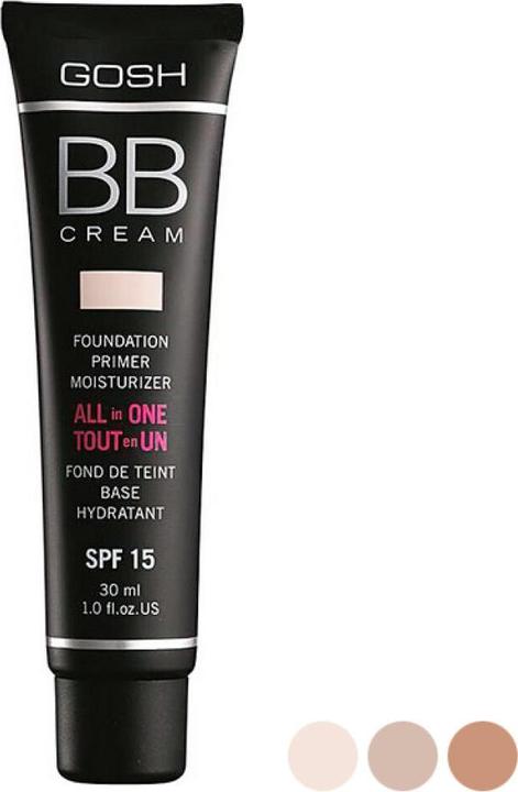 Actual product image Gosh BB CREAM foundation primer moisturizer #02-beige 30 ml (02 Beige)