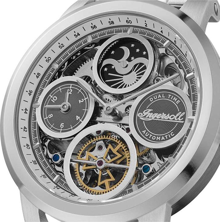 Produktbild Ingersoll 1892 Ingersoll I16002 Herrenuhr The Arc Automatik 44mm 5ATM (Skeleton-Uhr, 44 mm)