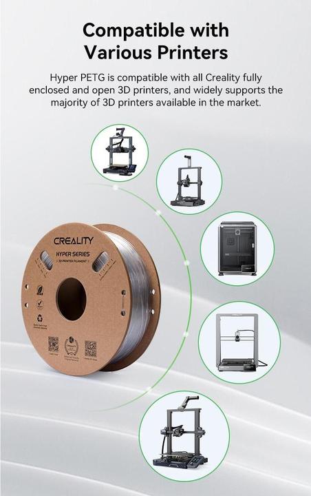 Image du produit Creality Hyper (PETG, 1.75 mm, 1000 g, Gris)