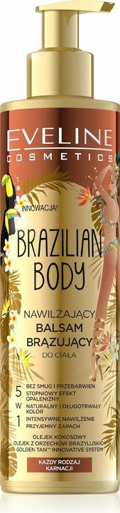 Eveline Brazilian Body Moisturizing Bronzer Balm 5In1 For Each Skin 200Ml (Körpercreme, 200 ml)