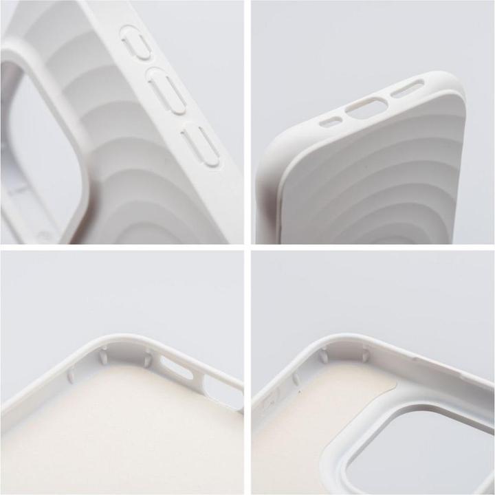Actual product image OEM Back panel cover Silicone Zephyr Mag Cover compatible with MagSafe do IPHONE 15 white (Apple iPhone 15)