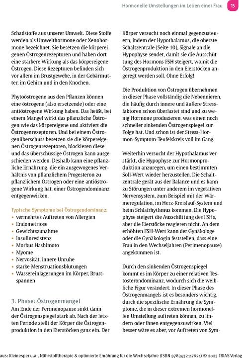 Immagine prodotto Nährstofftherapie & optimierte Ernährung für die Wechseljahre (Tedesco, Katrin Kleinesper, Ursula Linzer, 2023)