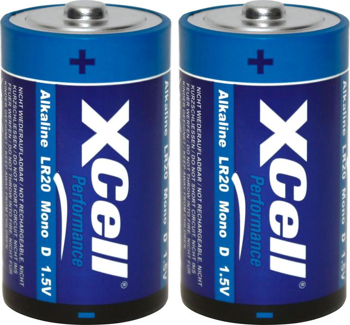 Actual product image Hückmann Battery type D (mono), LR20, Performance Alkaline, 1.5V, set of 2 (2 pcs., D)