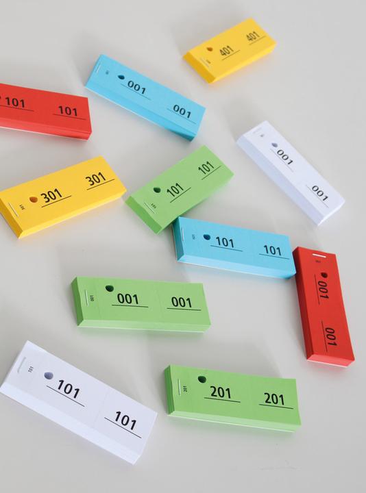 Image du produit Adri Billets de vestiaire 1 - 500 (100 x)