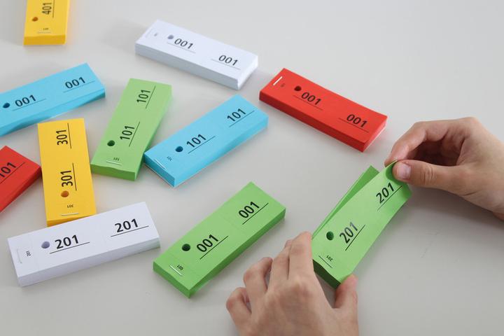 Image du produit Adri Billets de vestiaire 1 - 500 (100 x)